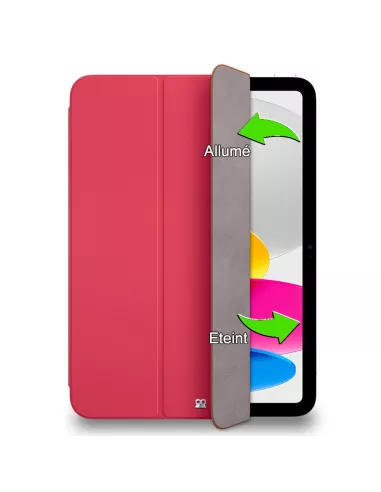 Leather Smart Folio Cover for iPad 10.9" (10ᵉ Generation) - Pink...