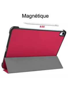ibroz Etui Cuir Smart Folio Cover pour iPad 10.9" (10ᵉ Génération) - Rose Pastèque 2