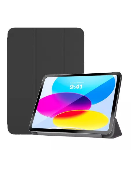 ibroz Etui Cuir Smart Folio Cover pour iPad 10.9" (10ᵉ Génération) - noir