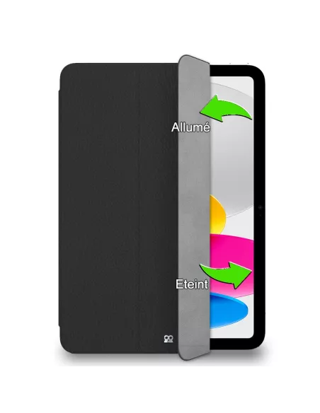 Etui Cuir Smart Folio Cover pour iPad 10.9" (10ᵉ Génération) - Noir...