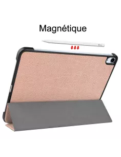 ibroz Leather Smart Folio Cover for iPad 10.9" (10ᵉ Generation) - pink gold 2