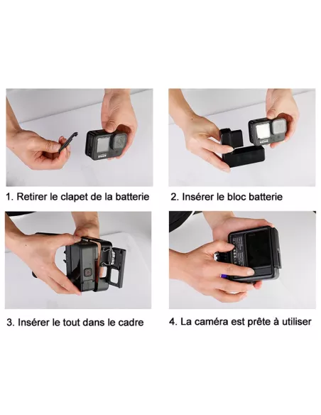 External battery, 4800mAh, for GoPro Hero 9 and Hero 10, with...
