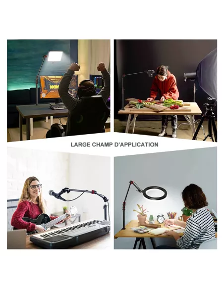 ibroz Bras Articulé Trépied 360° pour prise de vue video et photo