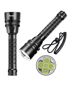ibroz Diving torch 80m 5 Leds (L2) extra powerful - 10000 Lm - Daylight