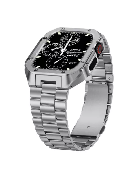 Bracelet Luxe Acier Inoxydable pour Apple Watch Ultra 49mm - Argent...