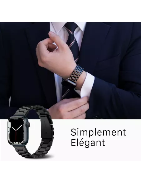 Bracelet Casual Acier Inoxydable pour Apple Watch 8, 7, 6, SE, 5, 4...