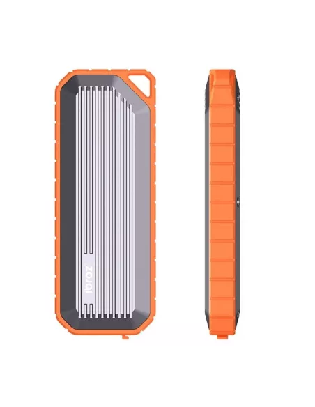 ibroz - Boîtier durci et étanche pour SSD M.2 - Compatible NVMe / PCIe Gen3 et NGFF / SATA Gen3 - Silver