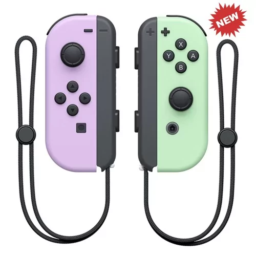 Paire de manettes Joy-Con pour Nintendo Switch - Switch Lite - OLED - Mauve Pastel et Vert Pastel
