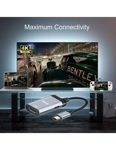3-in-1 USB-C to HDMI 4K, 3D, PD3.0 adapter - 100W, USB-C 2.0 |...