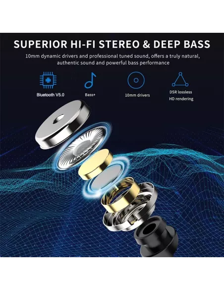 Sporty Bluetooth Headset V985 - Black | Ibroz