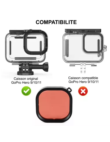 Red Filter for Original GoPro Hero 9 Dive Housing ...