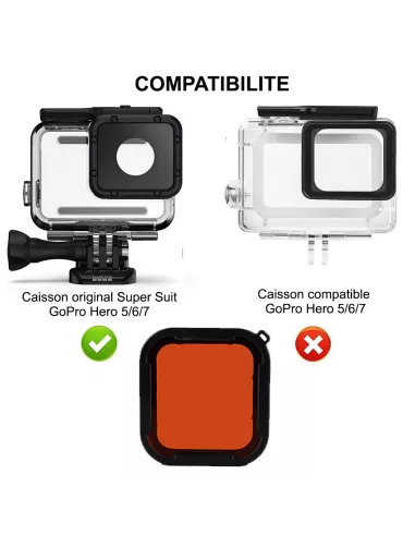 Lot de 3 Filtres Rouge, Rose, Magenta pour Caisson de Plongée Origi...