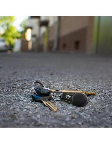 MiLi MiTag tracker localisateur + Etui Cuir porte-clés - Rouge | Ibroz