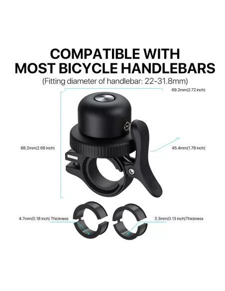 MiLi MiBell Sonnette tracker Localisateur vélo et trottinette | Ibroz