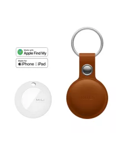 MiLi MiTag tracker + Leather key case - Havana | I...