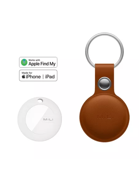 MiLi MiTag tracker + Leather key case - Havana | I...