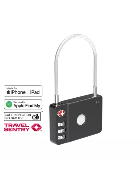 MiLi MiLock cadenas localisateur tracker sécurité bagages - Noir