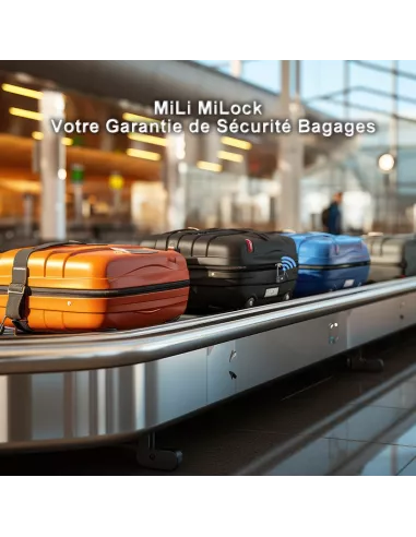 MiLi MiLock padlock tracker luggage security - Black | ...