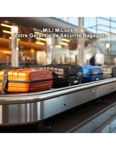 MiLi MiLock padlock tracker luggage security - Black | ...
