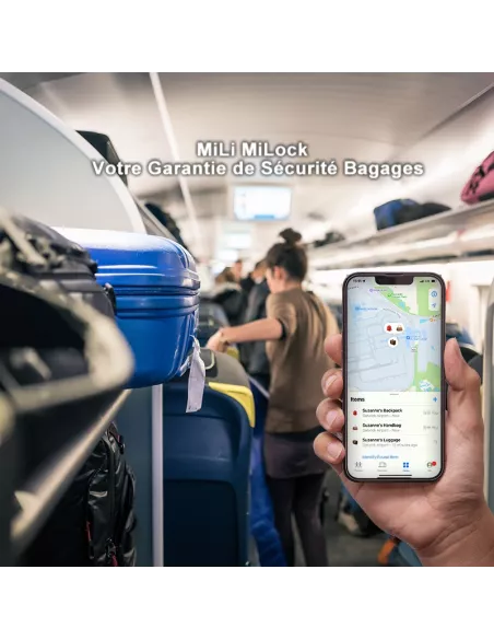 MiLi MiLock cadenas localisateur tracker sécurité bagages - Blanc |...