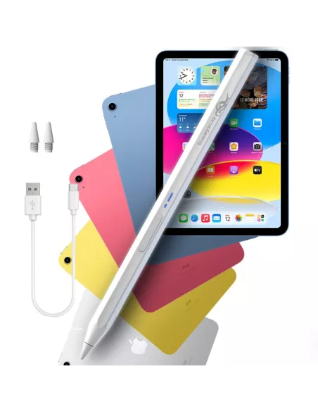 Stylet Pencil Magnétique Bluetooth - Compatible Apple iPad 2018/2023, iPad Mini, iPad Air, iPad Pro