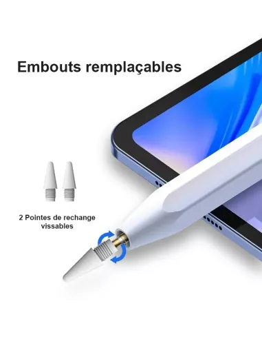 Stylet Pencil Magnétique Bluetooth - Compatible Apple iPad 2018/202...