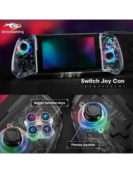 Contrôleur filaire ergonomique avec Gyro 6 axes pour Nintendo Switc...