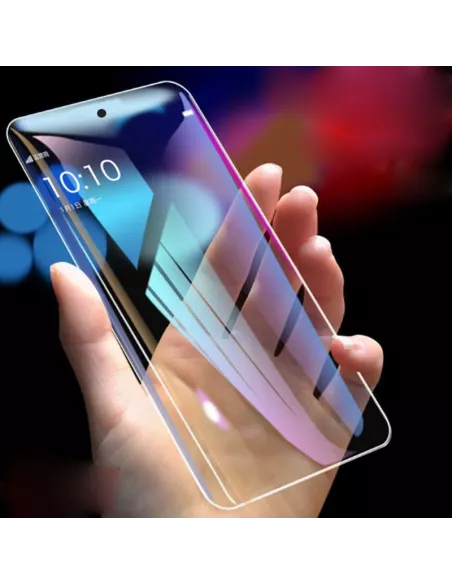 Google Pixel 7 Liquid Silicone Case + 9H Screen Protector - Blue R...