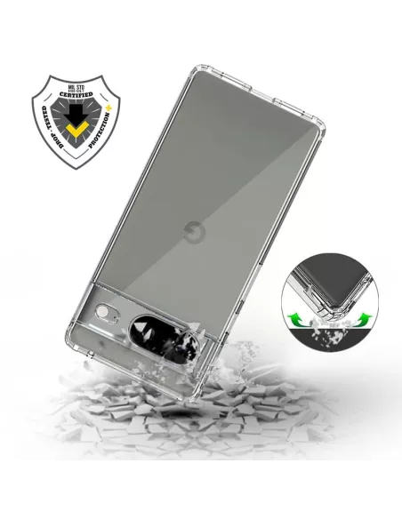 Google Pixel 8 Coque Antichoc Ultime Transparente + Protection Ecra...