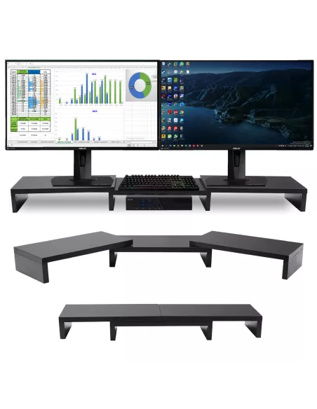 ibroz - Desktop stand for dual PC/MAC screens
