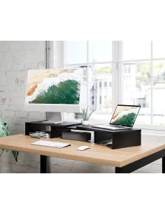 ibroz - Desktop stand for dual PC/MAC screens 2