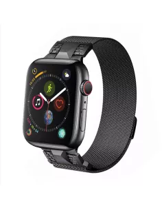 ibroz - Bracelet Mecha en maille milanaise Apple Watch Ultra et Serie 9, 8, 7, 6, SE - Titane 2