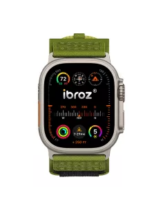 ibroz-Bracelet Militaire en Nylon pour Apple Watch Ultra-Ultra 2 et Serie 9, 8, 7, 6, 5, 4 - Sport et Aventure
