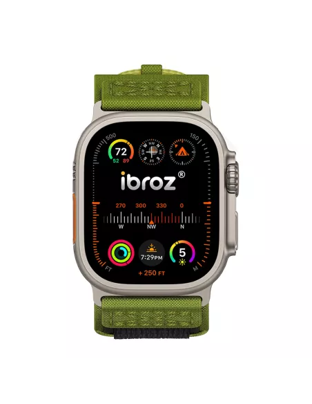 Bracelet Militaire en Nylon pour Apple Watch Ultra-Ultra 2 et Serie 9, 8, 7, 6, 5, 4 - Sport et Aventure