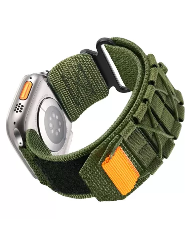 Bracelet Militaire en Nylon pour Apple Watch Ultra-Ultra 2 et Serie 9, 8, 7, 6, 5, 4 - Sport et Aventure