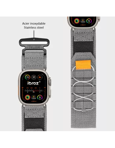 copy of Bracelet Militaire en Nylon pour Apple Watch Ultra-Ultra 2 et Serie 9, 8, 7, 6, 5, 4 - Sport et Aventure