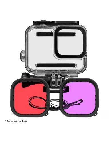 50m Waterproof Dive Housing GoPro Hero 8 + Filters | Ibroz