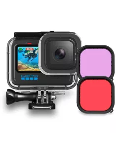 GoPro Hero 9 and 10 50m waterproof diving case + 3 Filters...