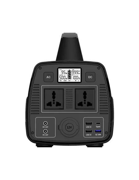 IBROZ - Générateur Station électrique portable 600W - 145600 mAh - 518Wh - Solaire