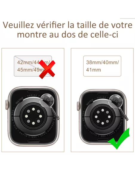 copy of Bracelet Hermy en maille milanaise Apple Watch avec finition Strass et fermeture magnétique - Starlight