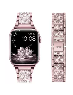 copy of Bracelet Hermy en maille milanaise Apple Watch avec finition Strass et fermeture magnétique - Starlight