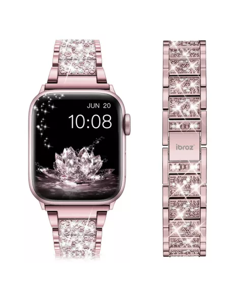 ibroz-Bracelet Femme Diamond Strass pour Apple Watch 38/40/41mm - Élégance et Raffinement au Poignet