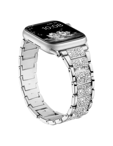 Bracelet Femme Diamond Strass pour Apple Watch - Élégance et Raffin...