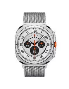 IBROZ - Bracelet en maille milanaise pour Samsung Galaxy Watch ULTRA 2024 - Silver 2