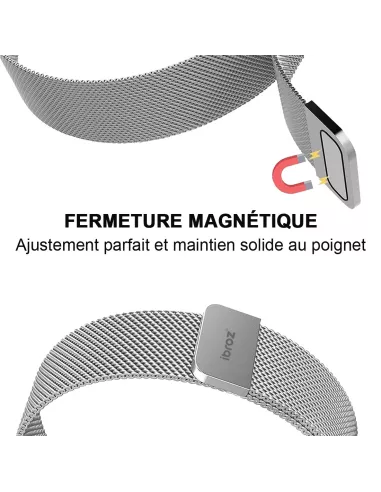 Bracelet en maille milanaise pour Samsung Galaxy Watch 7 - Silver