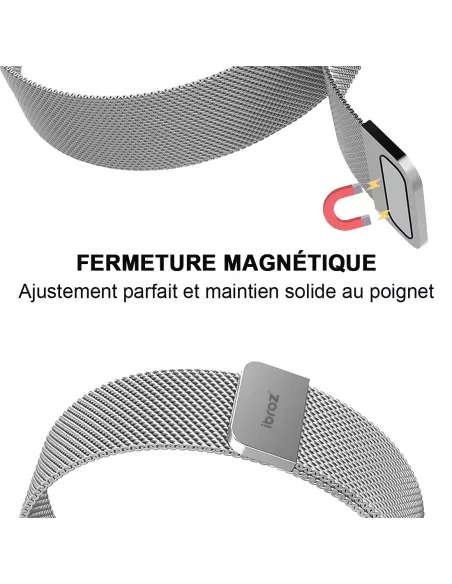 Bracelet en maille milanaise pour Samsung Galaxy Watch 7 - Silver