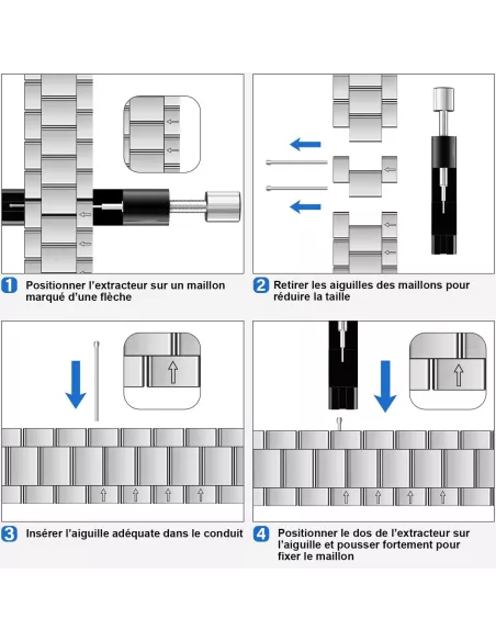 Bracelet en acier inoxydable pour Samsung Galaxy Watch Ultra 47mm (...