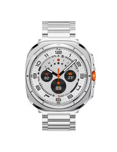 IBROZ-Bracelet en acier inoxydable pour Samsung Galaxy Watch Ultra 47mm- Silver 2