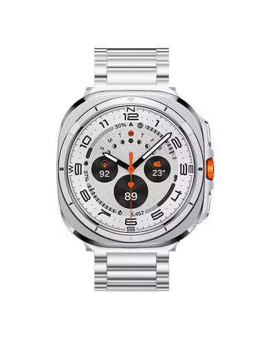 IBROZ-Bracelet en acier inoxydable pour Samsung Galaxy Watch Ultra 47mm- Silver