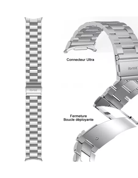 Bracelet en acier inoxydable pour Samsung Galaxy Watch Ultra 47mm (...